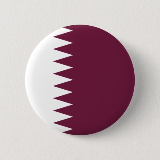 Badge Rond 5 Cm Bouton de drapeau du Qatar (Devant)