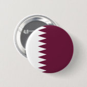 Badge Rond 5 Cm Bouton de drapeau du Qatar (Devant & derrière)