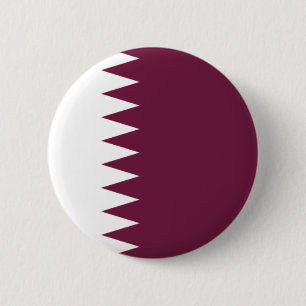 Badge Rond 5 Cm Bouton de drapeau du Qatar