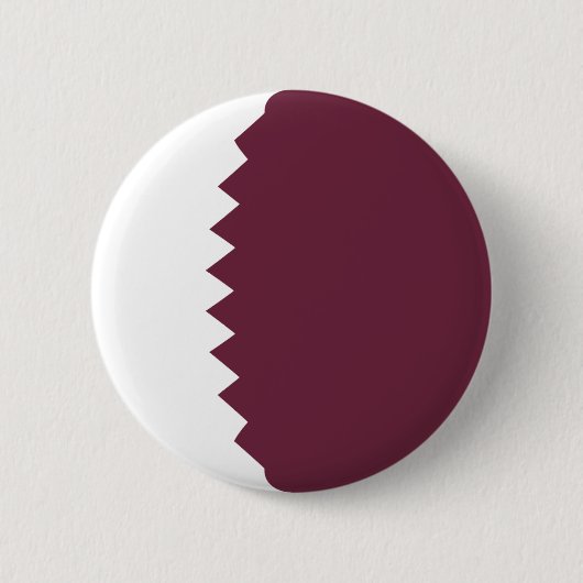 Badge Rond 5 Cm Bouton de drapeau du Qatar Fisheye (Devant)