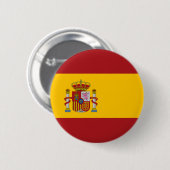 Badge Rond 5 Cm Bouton de drapeau national de l'Espagne (Devant & derrière)