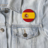 Badge Rond 5 Cm Bouton de drapeau national de l'Espagne (En situation)