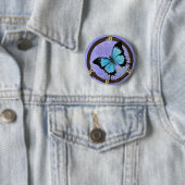 Badge Rond 5 Cm Bouton de Dreamcatcher (En situation)