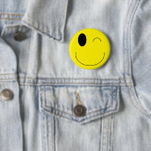 Badge Rond 5 Cm Bouton de "Emoji" (En situation)