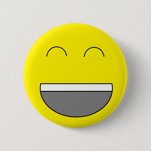 Badge Rond 5 Cm Bouton de "Emoji" (Devant)