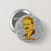 Badge Rond 5 Cm Bouton de fa Hayek (Devant & derrière)