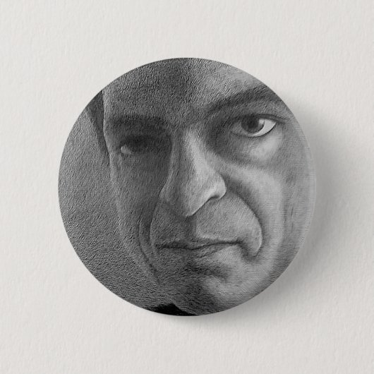 Badge Rond 5 Cm Bouton de fan de Johnny Cash (Devant)