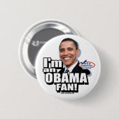Badge Rond 5 Cm Bouton de fan d'Obama (Devant & derrière)
