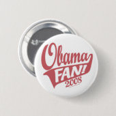 Badge Rond 5 Cm Bouton de fan d'Obama (Devant & derrière)