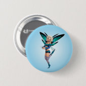 Badge Rond 5 Cm Bouton de fantaisie féerique (Devant & derrière)