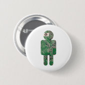 Badge Rond 5 Cm Bouton de Fatherboard (Devant & derrière)