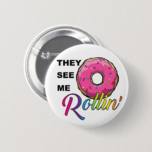 Badge Rond 5 Cm Bouton de FD Rollin (Devant & derrière)