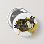 Badge Rond 5 Cm Bouton de fées de chaton (Devant & derrière)