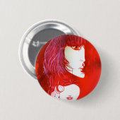 Badge Rond 5 Cm Bouton "de femme gitane" (Devant & derrière)