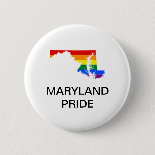 BADGE ROND 5 CM BOUTON DE FIERTÉ DE LGBTQ LE MARYLAND (Devant)