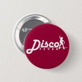 Badge Rond 5 Cm Bouton de fièvre de disco (Devant & derrière)