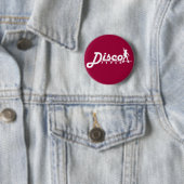 Badge Rond 5 Cm Bouton de fièvre de disco (En situation)