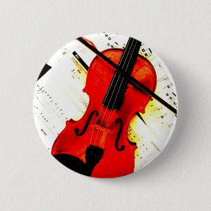 Badge Rond 5 Cm Bouton de fixation pour violon