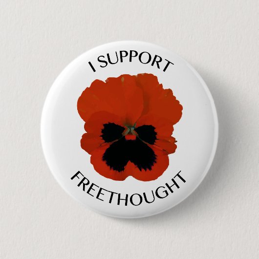 Badge Rond 5 Cm Bouton de fleur d'alto de Freethought (Devant)