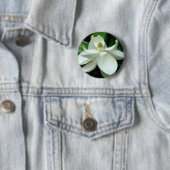 Badge Rond 5 Cm Bouton de fleur de magnolia (En situation)
