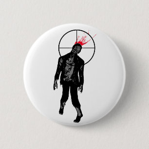 Badge Rond 5 Cm bouton de floc de zombi