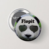 Badge Rond 5 Cm Bouton de Flopit (panda) (Devant & derrière)