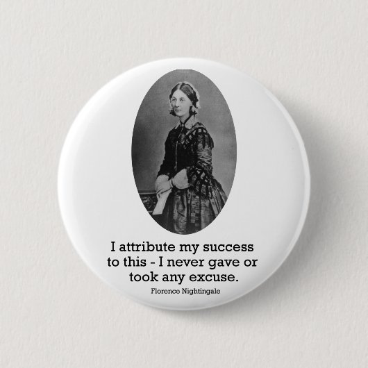Badge Rond 5 Cm Bouton de Florence Nightingale (Devant)