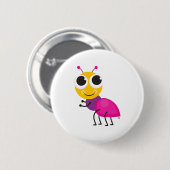 Badge Rond 5 Cm Bouton de fourmi (Devant & derrière)