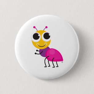 Badge Rond 5 Cm Bouton de fourmi