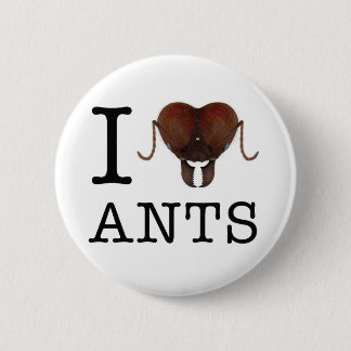Badge Rond 5 Cm Bouton de fourmis du coeur I