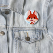 Badge Rond 5 Cm Bouton de Fox de Qkids Frank (En situation)