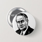 Badge Rond 5 Cm Bouton de Franklin Delano Roosevelt (Devant & derrière)