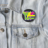 Badge Rond 5 Cm Bouton de Fu de trouille (En situation)