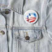 Badge Rond 5 Cm Bouton de fusion d'Obama (En situation)