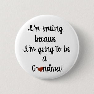 Badge Rond 5 Cm Bouton De Future Grand-mère