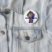 Badge Rond 5 Cm bouton de gain avec le site Web (En situation)