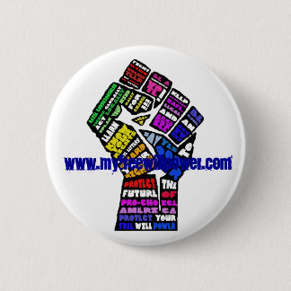 Badge Rond 5 Cm bouton de gain avec le site Web