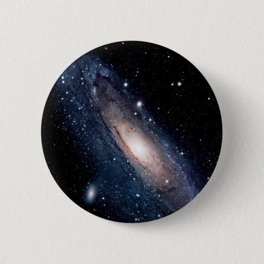 Badge Rond 5 Cm Bouton de galaxie (Devant)