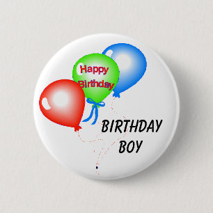 Badge Rond 5 Cm Bouton de garçon d'anniversaire