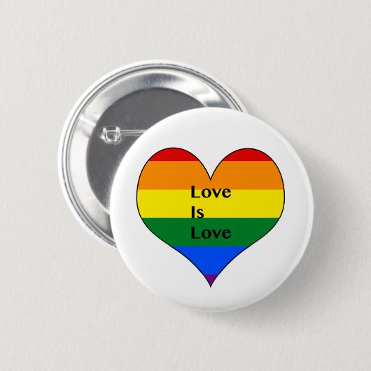 Badge Rond 5 Cm Bouton de gay pride (Devant & derrière)