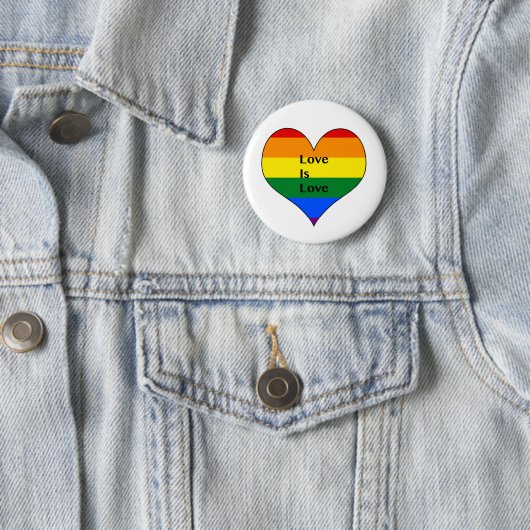 Badge Rond 5 Cm Bouton de gay pride (En situation)