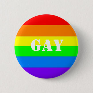 Badge Rond 5 Cm Bouton de gay pride !