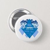 Badge Rond 5 Cm Bouton de Gémeaux (Devant & derrière)