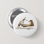 Badge Rond 5 Cm Bouton de GeneaBloggers (Devant & derrière)
