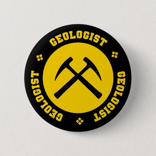 Badge Rond 5 Cm Bouton de géologue (Devant)