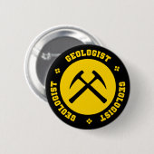 Badge Rond 5 Cm Bouton de géologue (Devant & derrière)