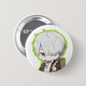 Badge Rond 5 Cm Bouton de Ginko (Devant & derrière)