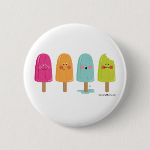 Badge Rond 5 Cm bouton de glace