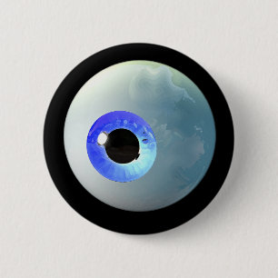 Badge Rond 5 Cm Bouton de globe oculaire