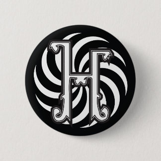 Badge Rond 5 Cm Bouton de Glyph de Hydes H